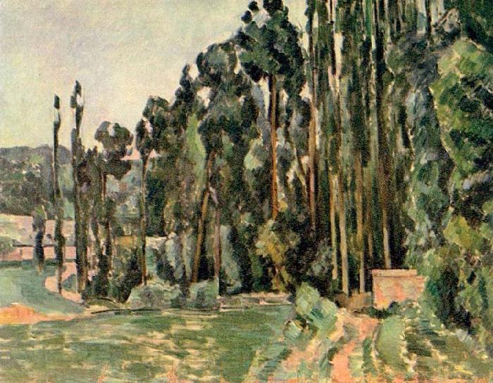 Paul Cezanne Die Pappeln Spain oil painting art